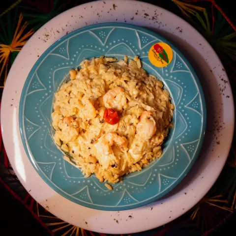 Risoto de camarão